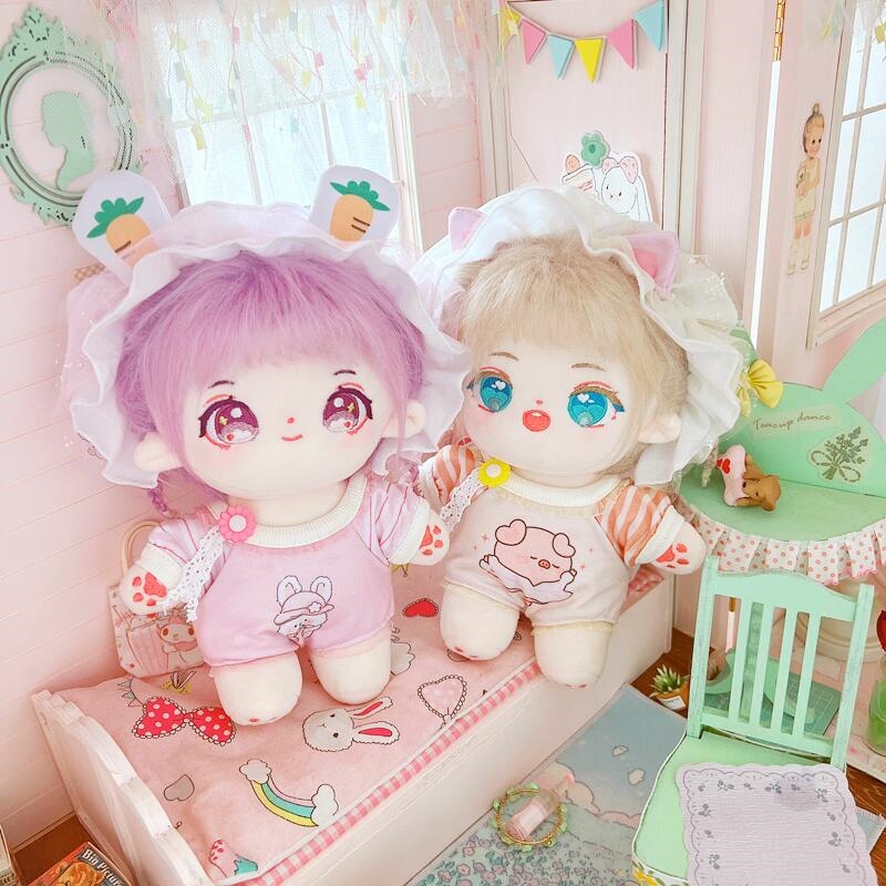 Bộ Áo Liền Quần 20cm Kèm Băng Đô Tai Thỏ / Heo Hoạt Hình Dễ Thương Dành Cho Búp Bê Taeyeon SULLYOON