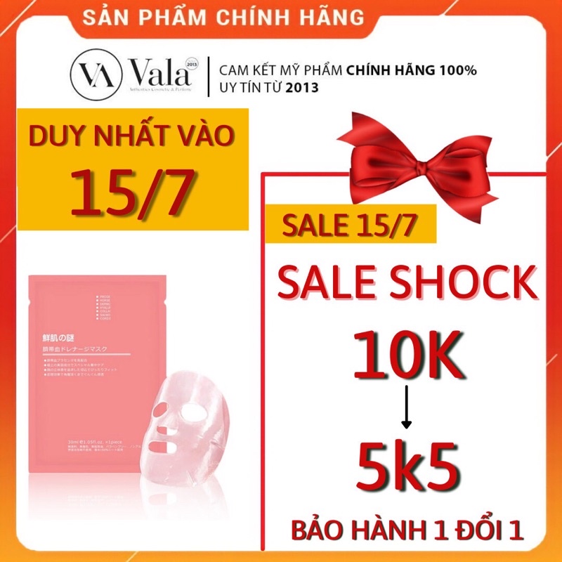 [Mã SMA071008 hoàn 10K xu đơn 0Đ] Mặt nạ nhau thai Nhật Rwine Beauty Stem Cell Placenta Mask