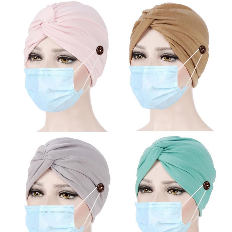 Khăn Trùm Đầu Co Giãn Màu Sắc Thời Trang Cho Phụ Nữ Hồi Giáo