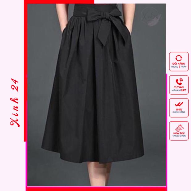 Chân váy xòe dáng dài công sở, nữ tính thanh lịch | BigBuy360 - bigbuy360.vn
