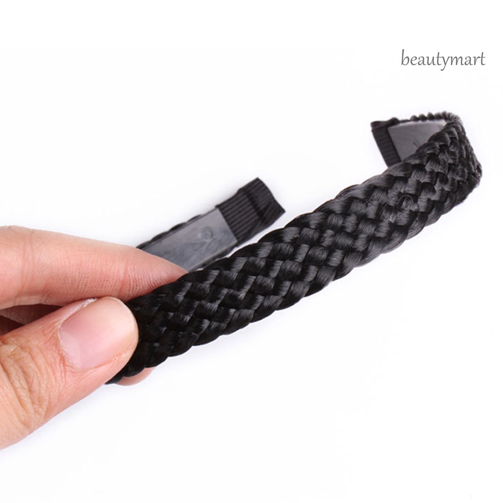 Băng Đô Cài Tóc Kiểu Thắt Bím Bằng Sợi Tổng Hợp Dài 1 / 1.5 / 1.8cm Thời Trang Cho Nữ