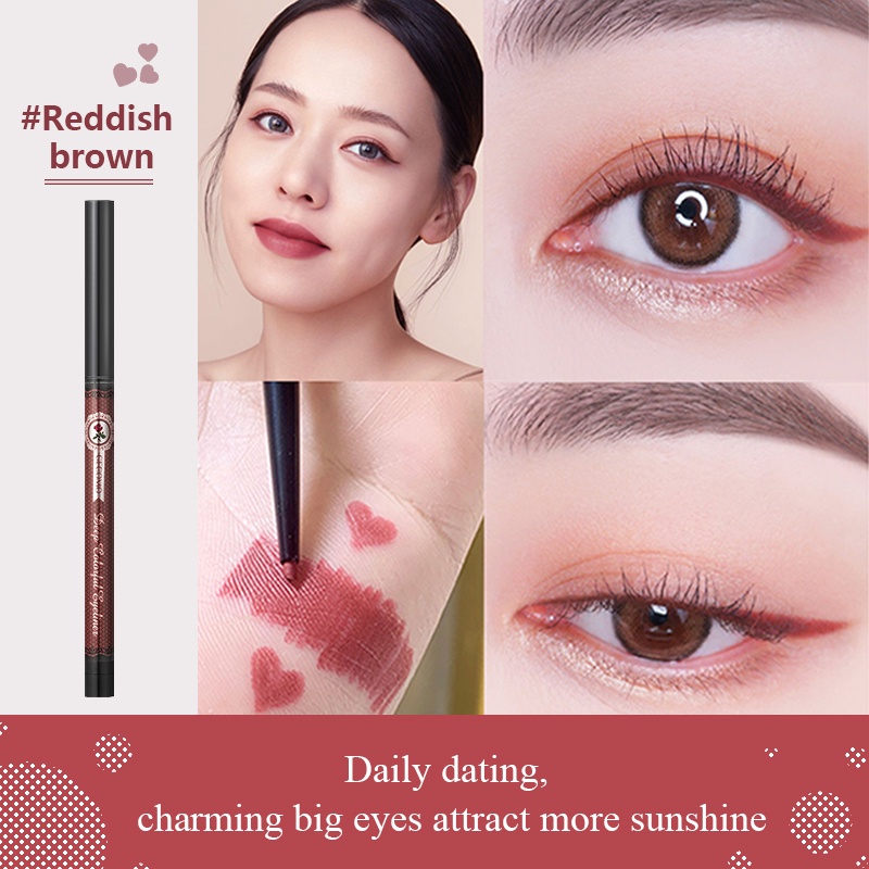 Bút kẻ mắt SUAKE 5 màu đầu mảnh 1.0mm chống thấm nước lâu trôi 0.1g