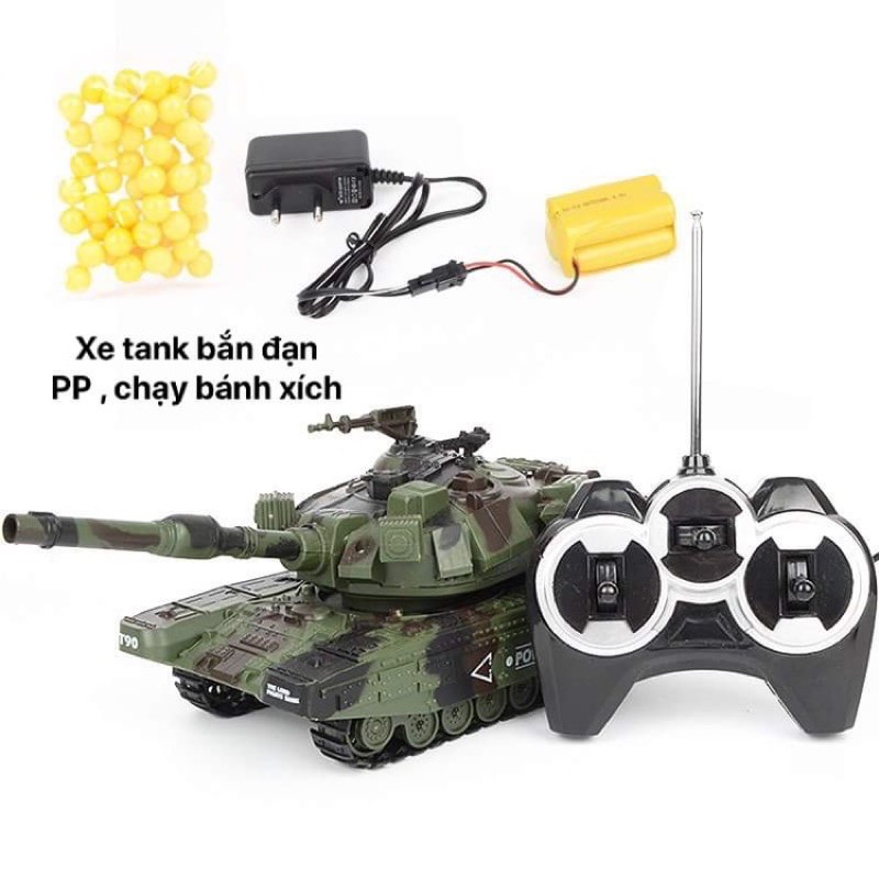 Xe tank điều khiển, bắn đan PP, bánh xích