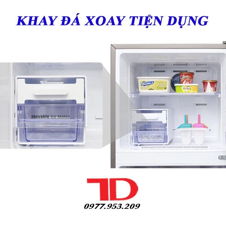 Khay làm đá Và Trữ Đá Viên Tiện Lợi Có Cần Xoay Để Rớt Đá Tự Động, Khay Làm Đá Cho Tủ Lạnh