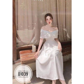 Đầm trễ vai dự tiệc sang trọng bigsize