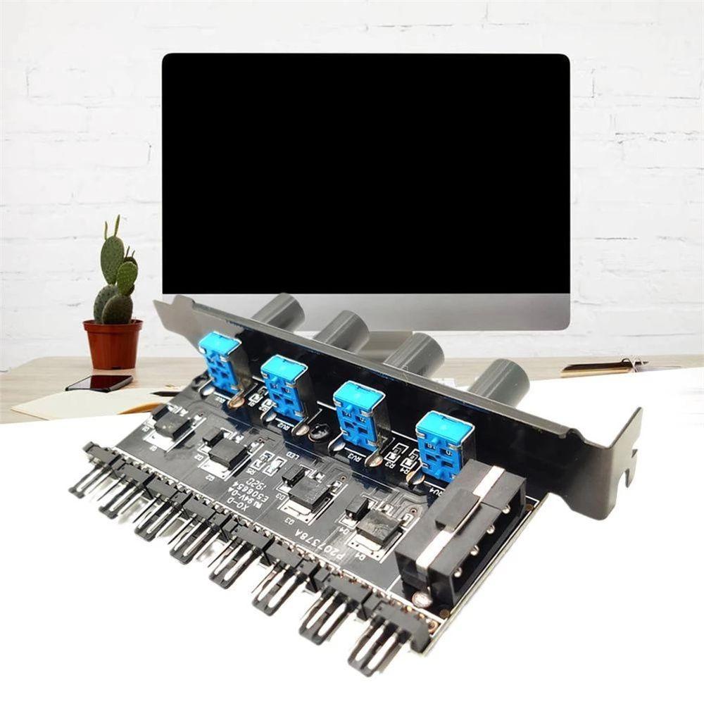 Cáp Chia Cổng Quạt Tản Nhiệt 4Pin 8 Kênh Chuyên Dụng Cho PC