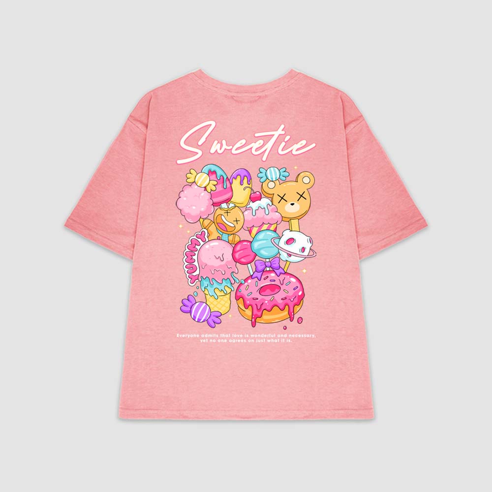 Áo Thun Nam Nữ Dáng Rộng "sweetie" 2S Official, Áo Phông Local Brand In Hình Dễ Thương Ngọt Ngào Tv5072