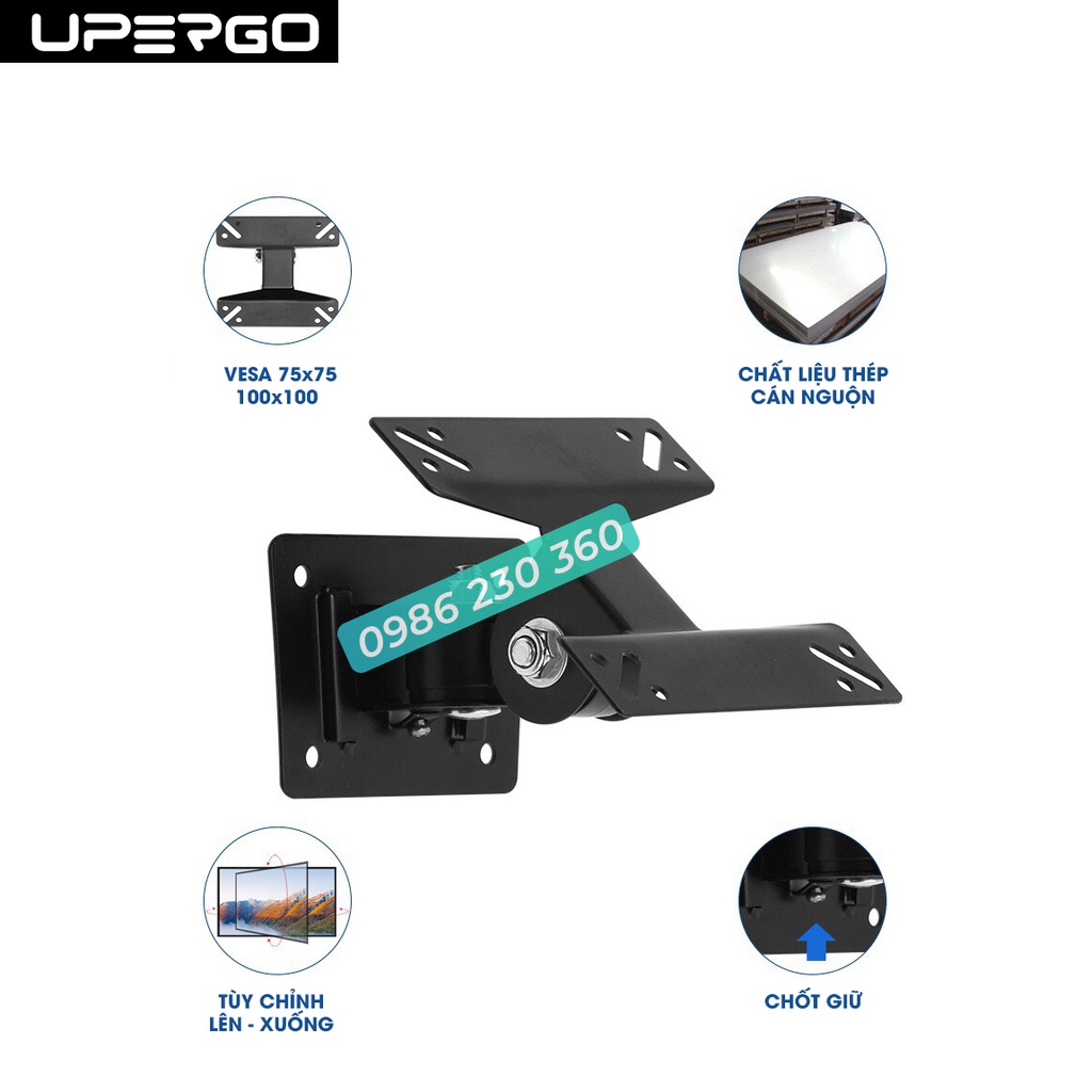 Giá Treo Màn Hình Máy Tính  F01 Xoay 180 Độ Hỗ Trợ Màn Hình 17 Inch - 27 Inch Thiết Kế Treo Tường