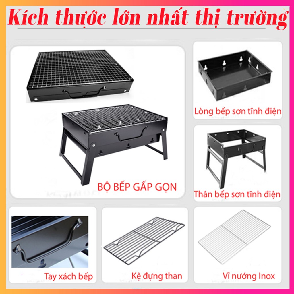 Bếp Nướng Than Hoa-Gấp Gọn-SD: 5-6 Người