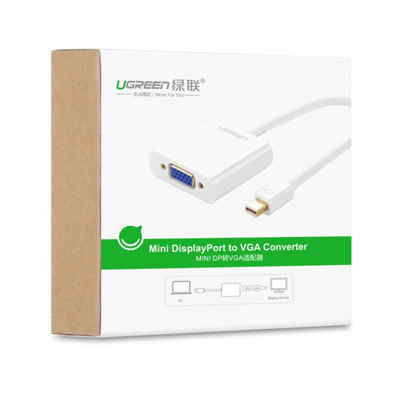Cáp Mini DisplayPort Sang VGA Hỗ Trợ 1920*1080 Ugreen (10458)