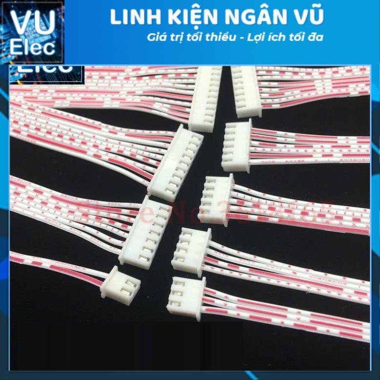 Dây Trắng XH2.54 2P-10P Dài 30Cm, Dây BUS 2.54
