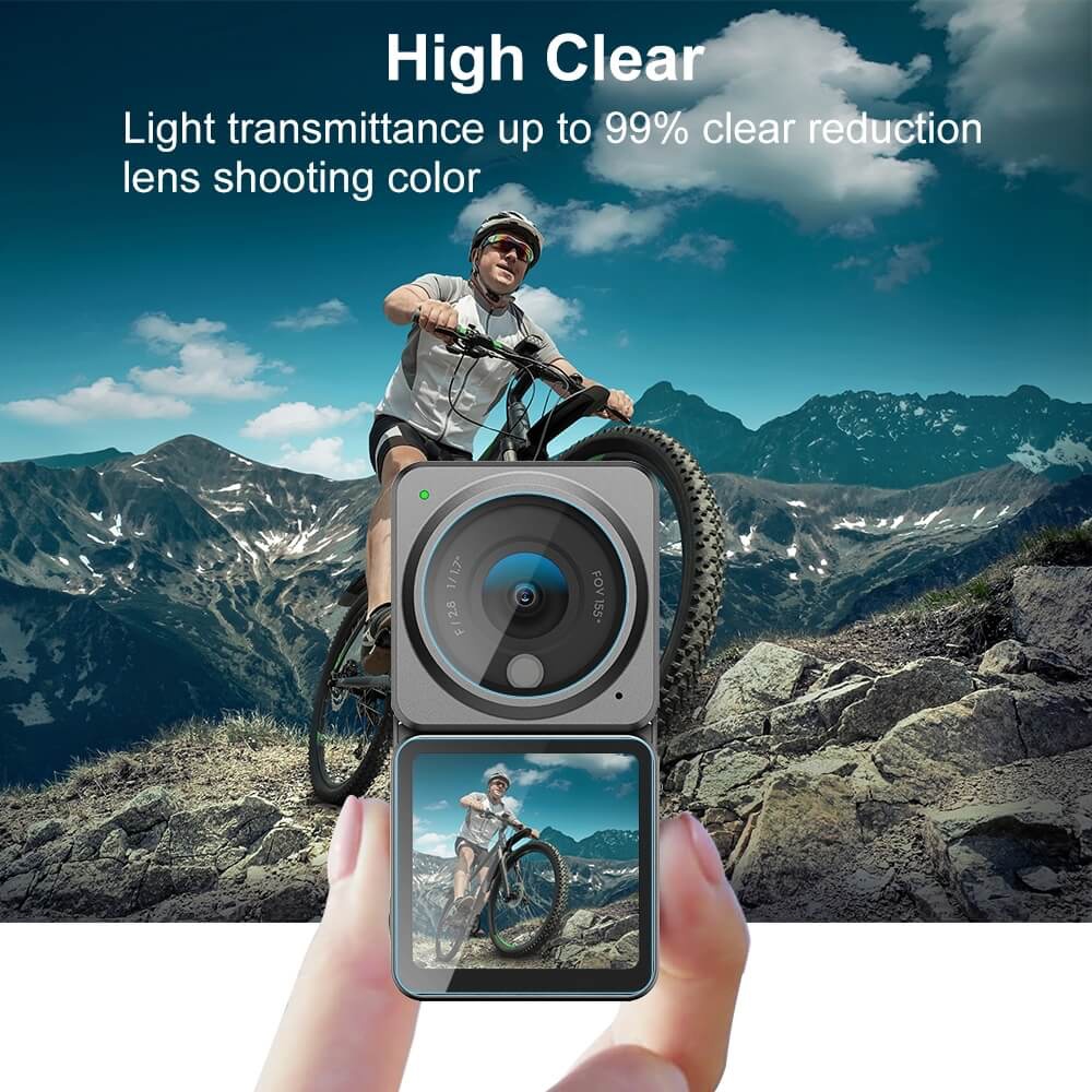 CƯỜNG LỰC DJI ACTION 2 PULUZ (CAMERA / 2 MẶT MÀN HÌNH)