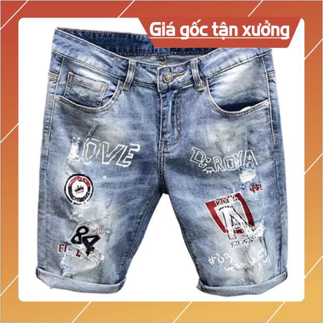 [ĐẸP HƠN NGƯỜI YÊU CŨ !!!] Quần short jean nam cao cấp hàn quốc đẹp giá rẻ TCS 048