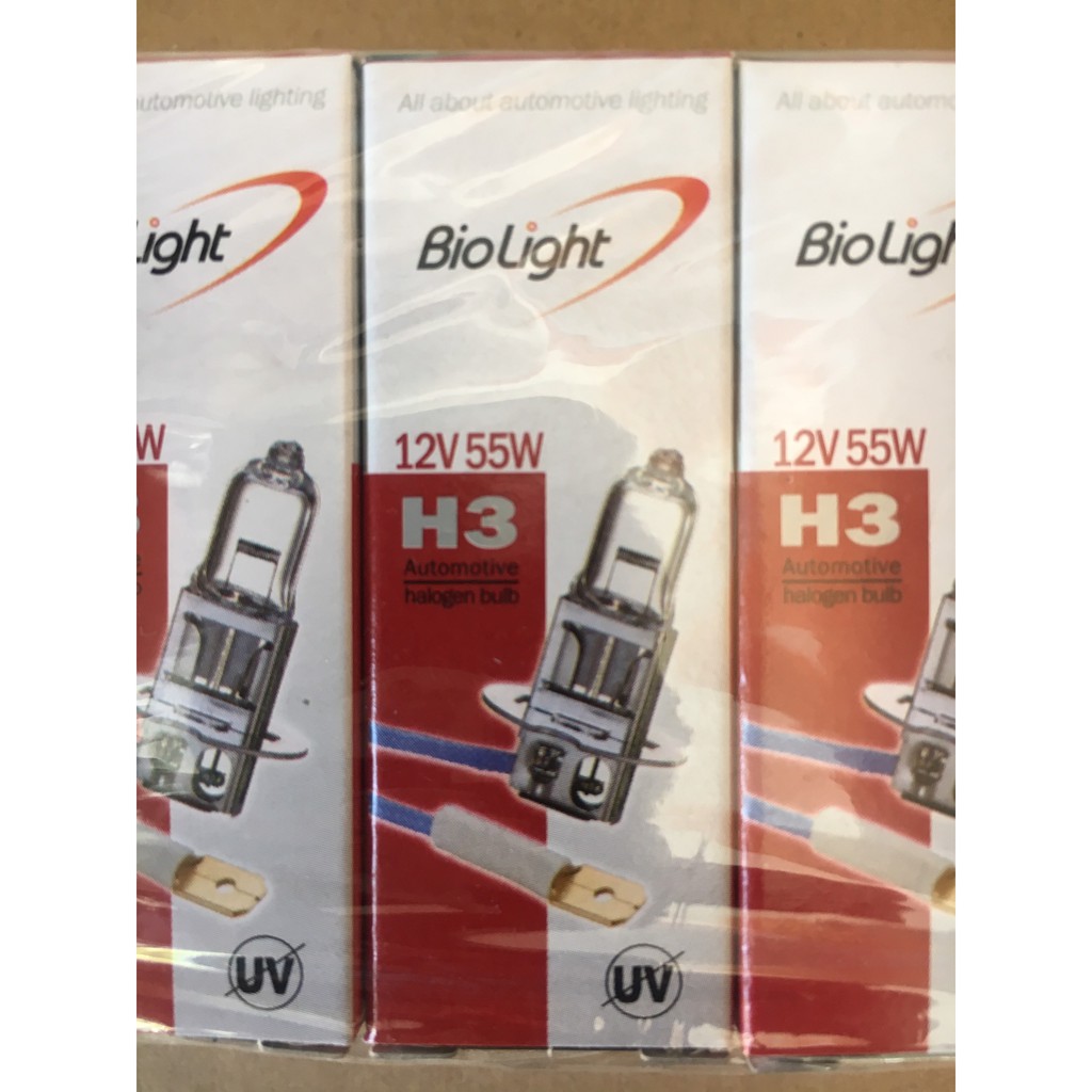 12V 55W H3 Bóng đèn xe hơi Biolight Hàn Quốc