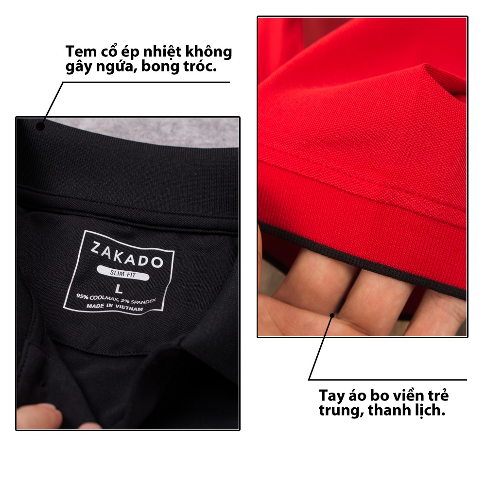 [Mã FAMALLT5 giảm 15% đơn 150K] Áo Thun Nam Có Cổ ZAKADO (5 mẫu) Tay Ngắn, Thiết Kế In Hình, Chất Coolmax Siêu Mát | BigBuy360 - bigbuy360.vn