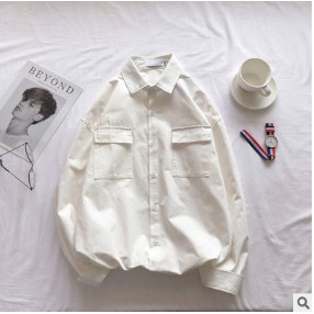 Áo sơ mi  UNISEX NAM NỮ , dài tay, phong cách Hàn Quốc