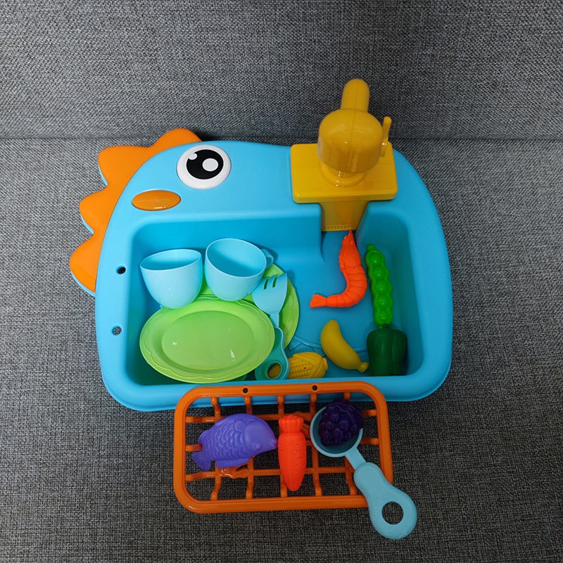 Bộ Đồ Chơi Nhà Bếp Rửa Rau Củ Quả, Câu Cá Cho bé - Mây Kids