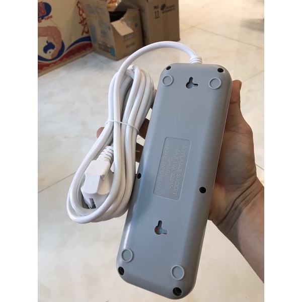 Ổ Cắm Điện Đa Năng 4 Phích Và 8 Phích Căm , 2 Cổng USB , Dây 3 Mét - Ổ Điện Thông Minh Có Công Tắc