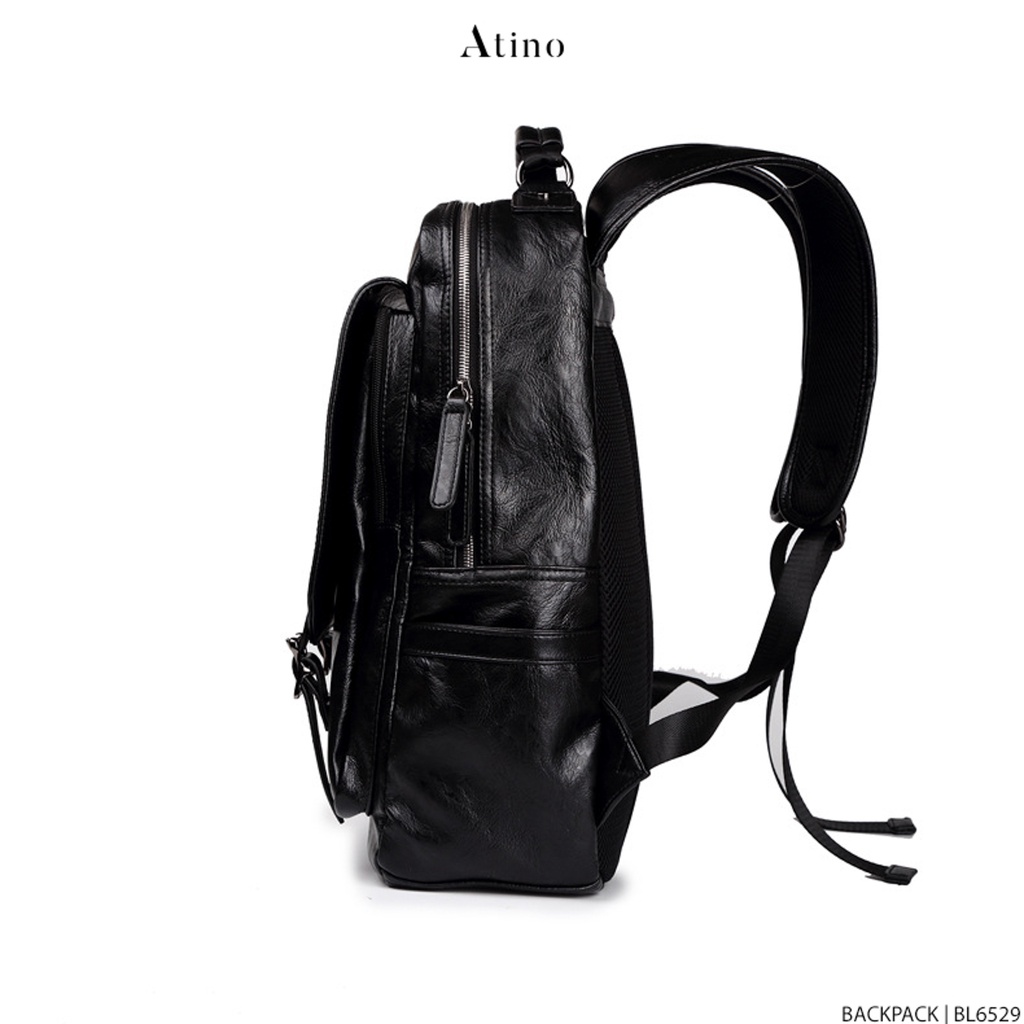 Ba lô Da Nam ATINO Chất Liệu Da PU Balo Kiểu Dáng Thời Trang BL6529