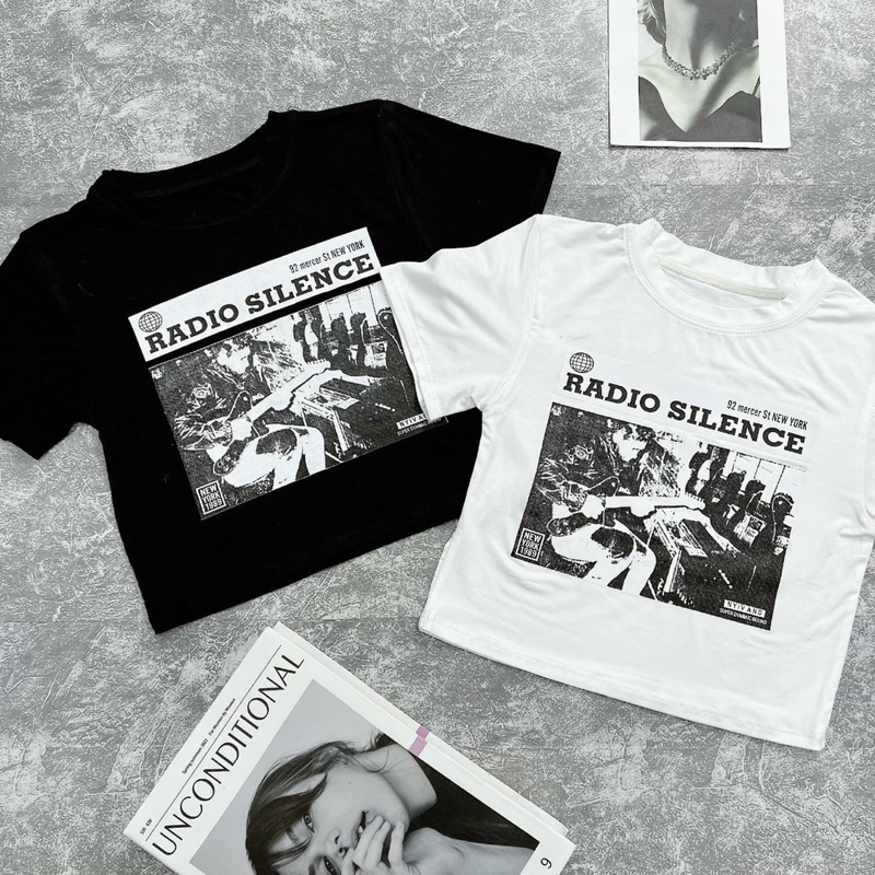 [Ảnh Thật + Hot] ÁO CROPTOP ÔM BODY IN HÌNH NGHỆ SĨ ĐẦN GHI TA TAY NGẮN CZ004