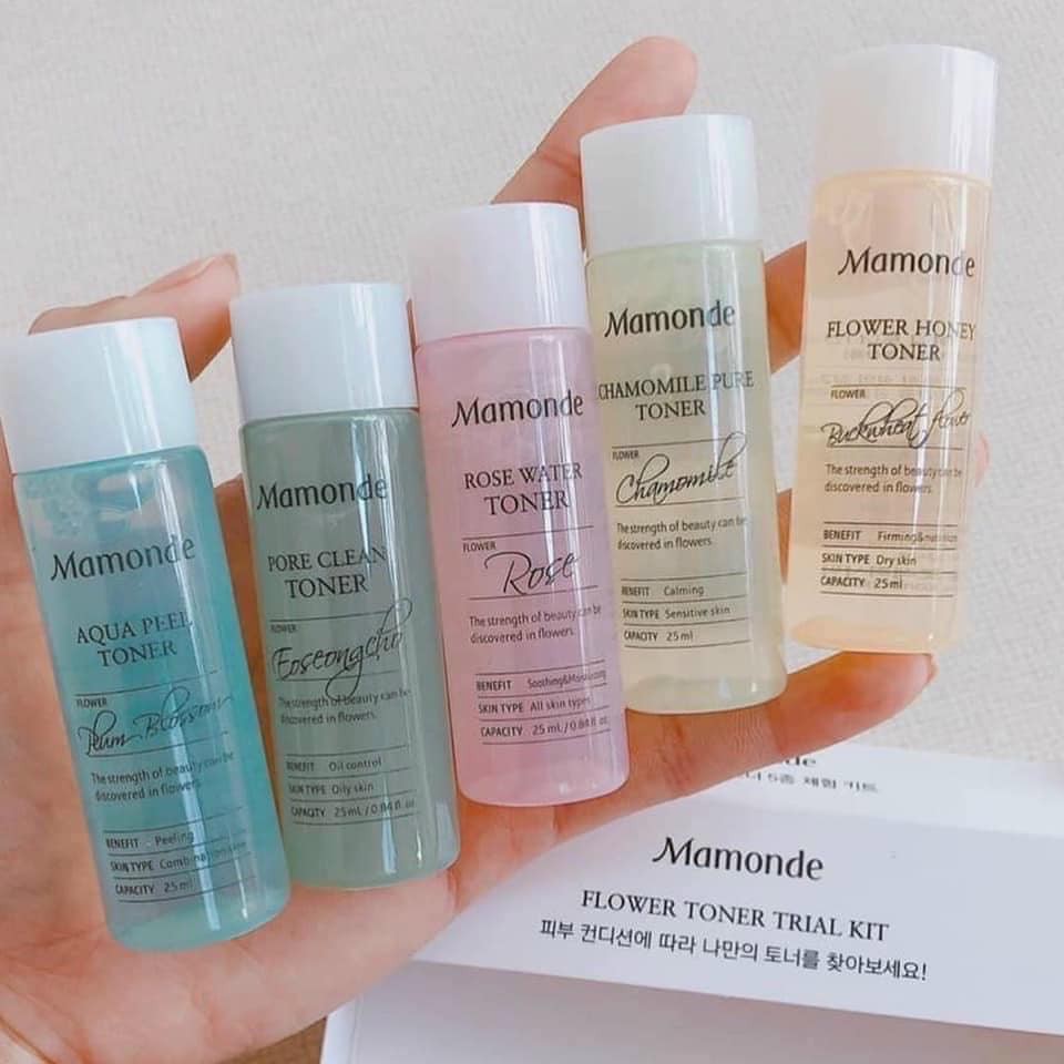 Nước Hoa Hồng Mamonde - SET MINI Mamonde Flower Toner Trial Kit