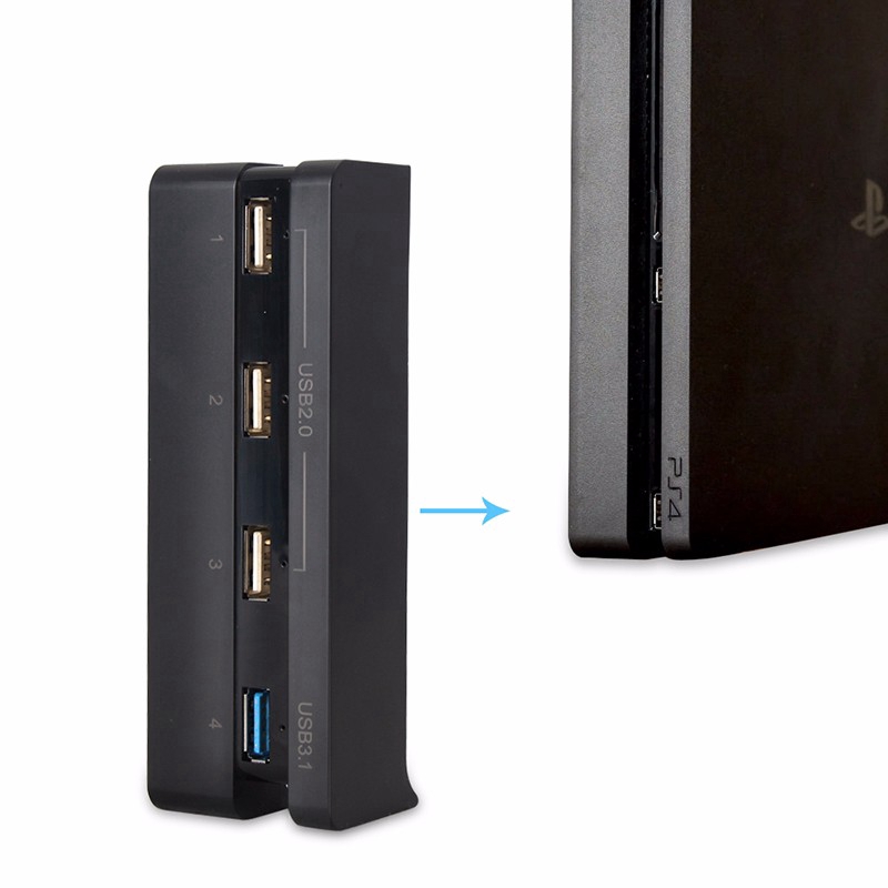 [GB.TECH] Dobe PS4 Slim Cooling Fan 4 Ports USB Hub for Playstation 4 PS4 Slim