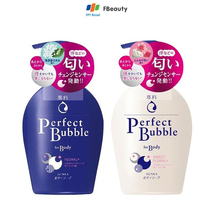 Sữa Tắm Dưỡng Ẩm Senka Perfect Bubble For Body Floral 500ml | BigBuy360 - bigbuy360.vn