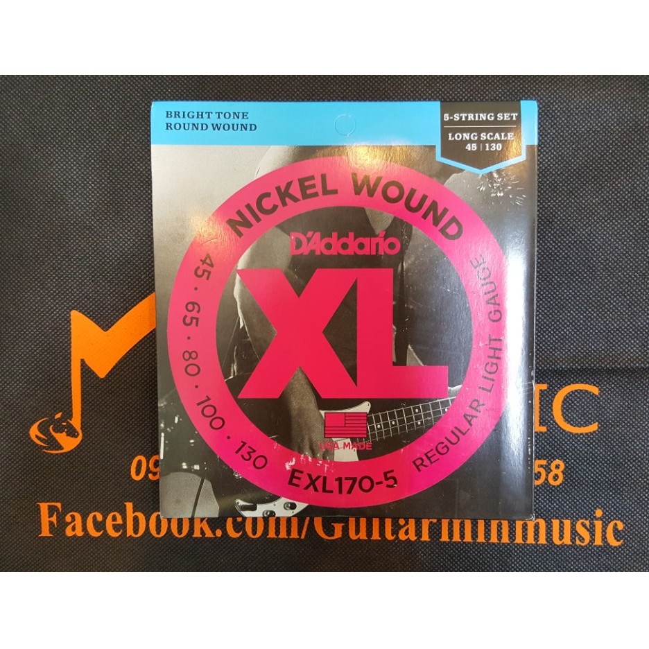 Dây Đàn Guitar Bass D'Addario EXL170 [Loại 1]