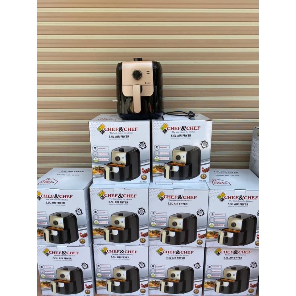 NỒI CHIÊN KHÔNG DẦU CHEF&amp;CHEF DUNG TÍCH 5,5 LÍT ( TỔNG KHO GIA DỤNG GIÁ GỐC )