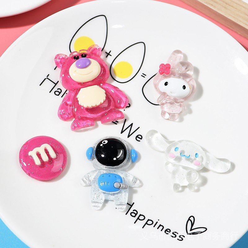（1pc 3D shoe charm -Ban đêm rực rỡ）GẮN DÉP sandal cross DÉP SỤC, DÉP CÁ SẤU-AA55