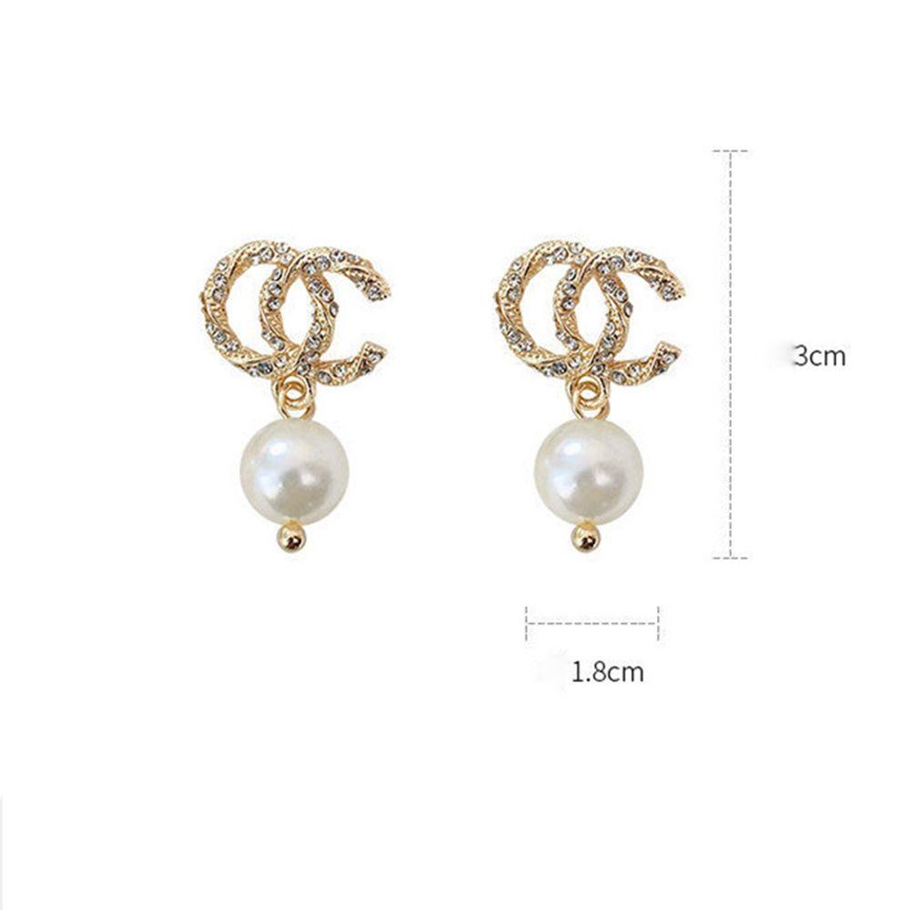 Bông Tai Chữ C Đơn Giản Thanh Lịch Cho Nữ