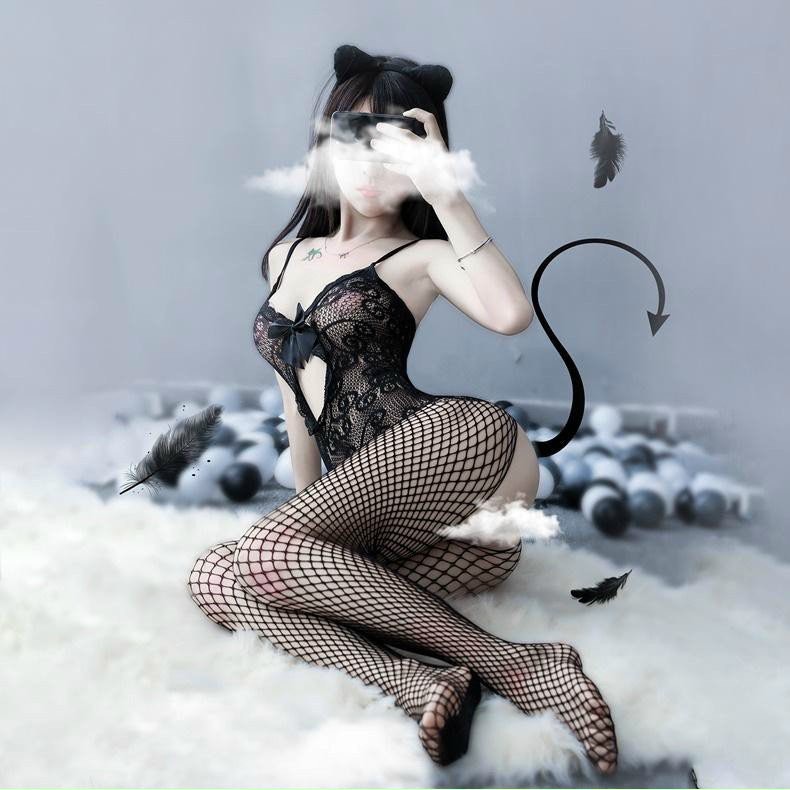 SET BỘ NGỦ LƯỚI LIỀN THÂN COSPLAY SEXY QUẢNG CHÂU ( MSV27 )