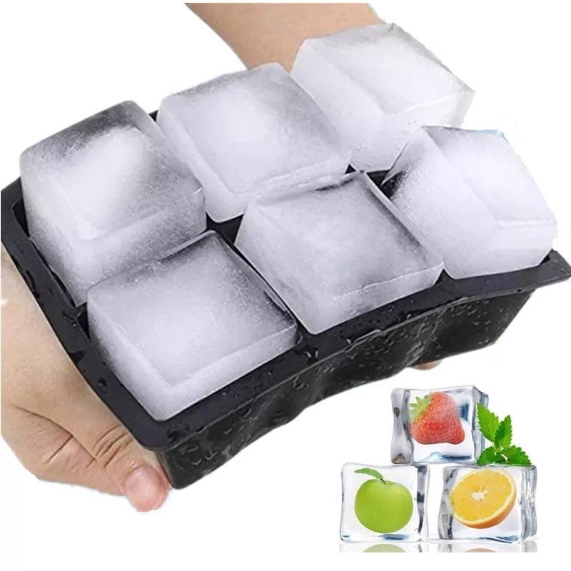 Khuôn Silicone Làm Đá Viên Hình Vuông Đa Năng Tiện Dụng