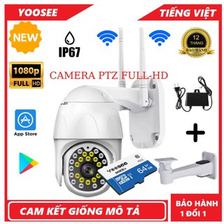 [ Tặng Thẻ Nhớ YOOSEE Chính Hãng Camera Yoosee Thế Hệ Mới Độ Phân giải 1920X1080 P VỚI 26 LED Nhìn Đêm Rõ Nét