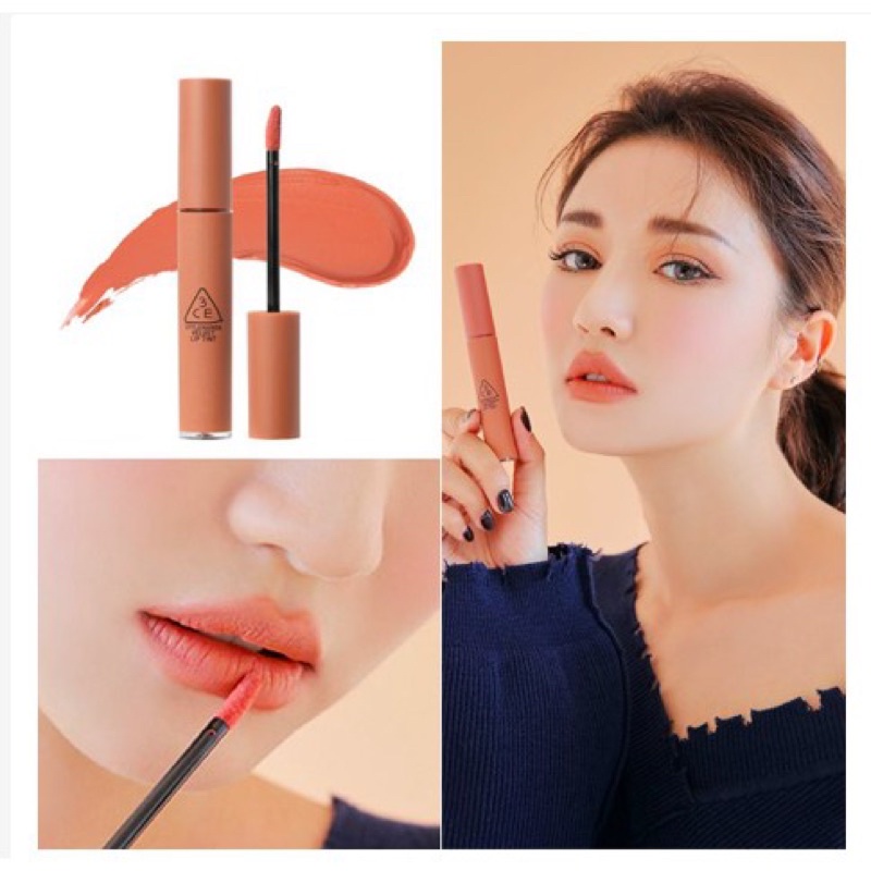 Son kem lì 3CE Velvet Lip Tint màu New Nude Cam Nude siêu tây