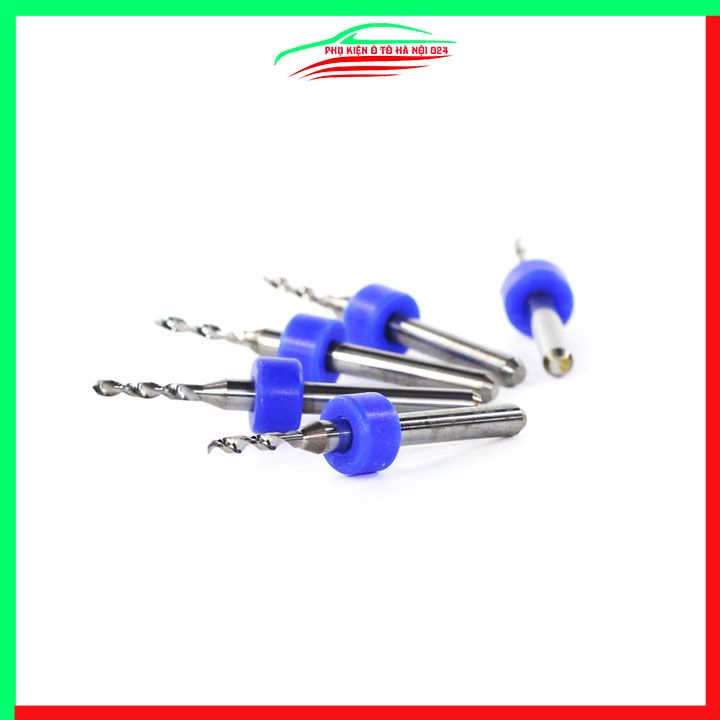 Hộp 10 mũi khoan CNC cao cấp độ chính xác cao đường kính mũi 1.2mm/1.5mm/2.0mm/2.5mm/3mm tùy chọn