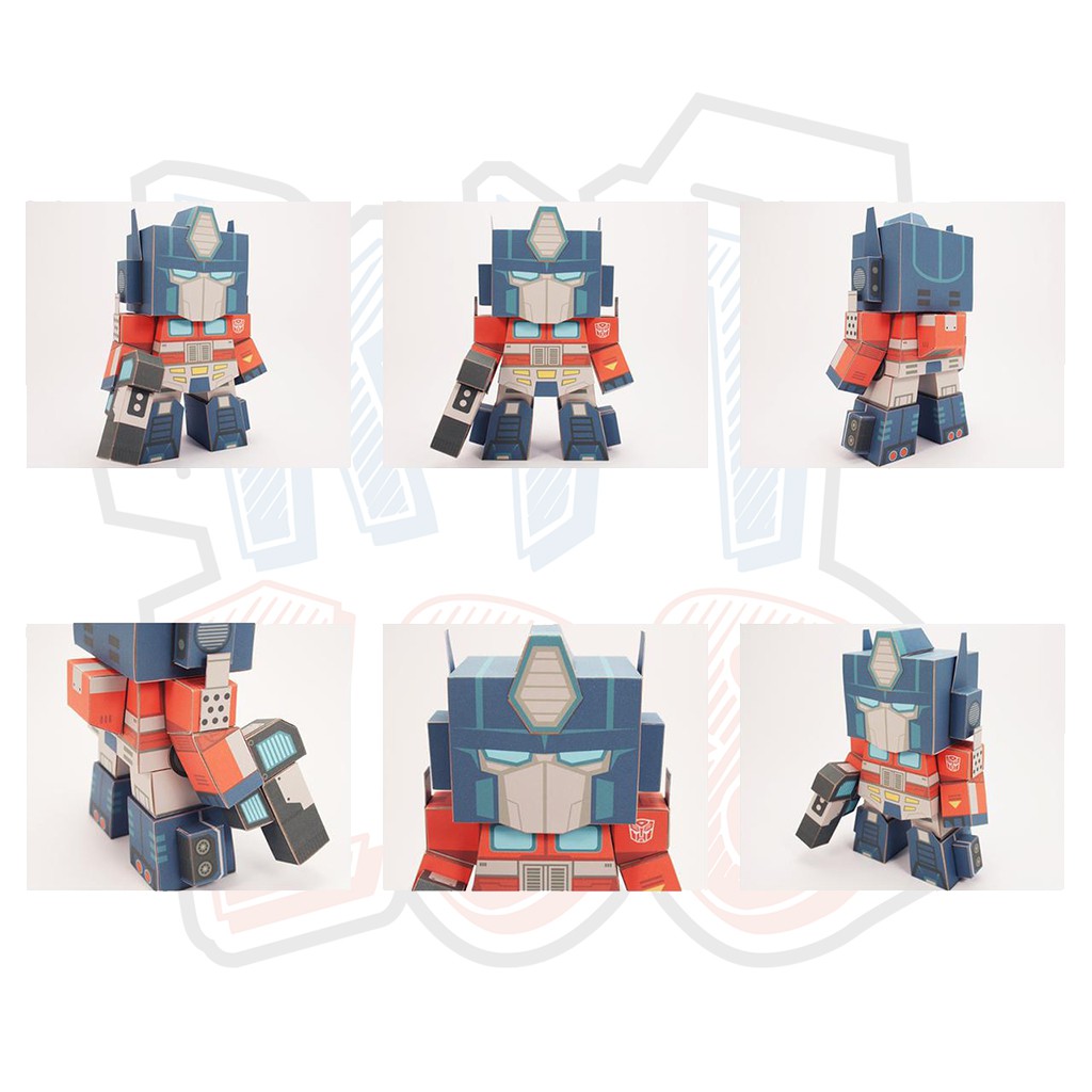 Mô hình giấy Anime Game Robot Chibi Optimus Prime va Megatron