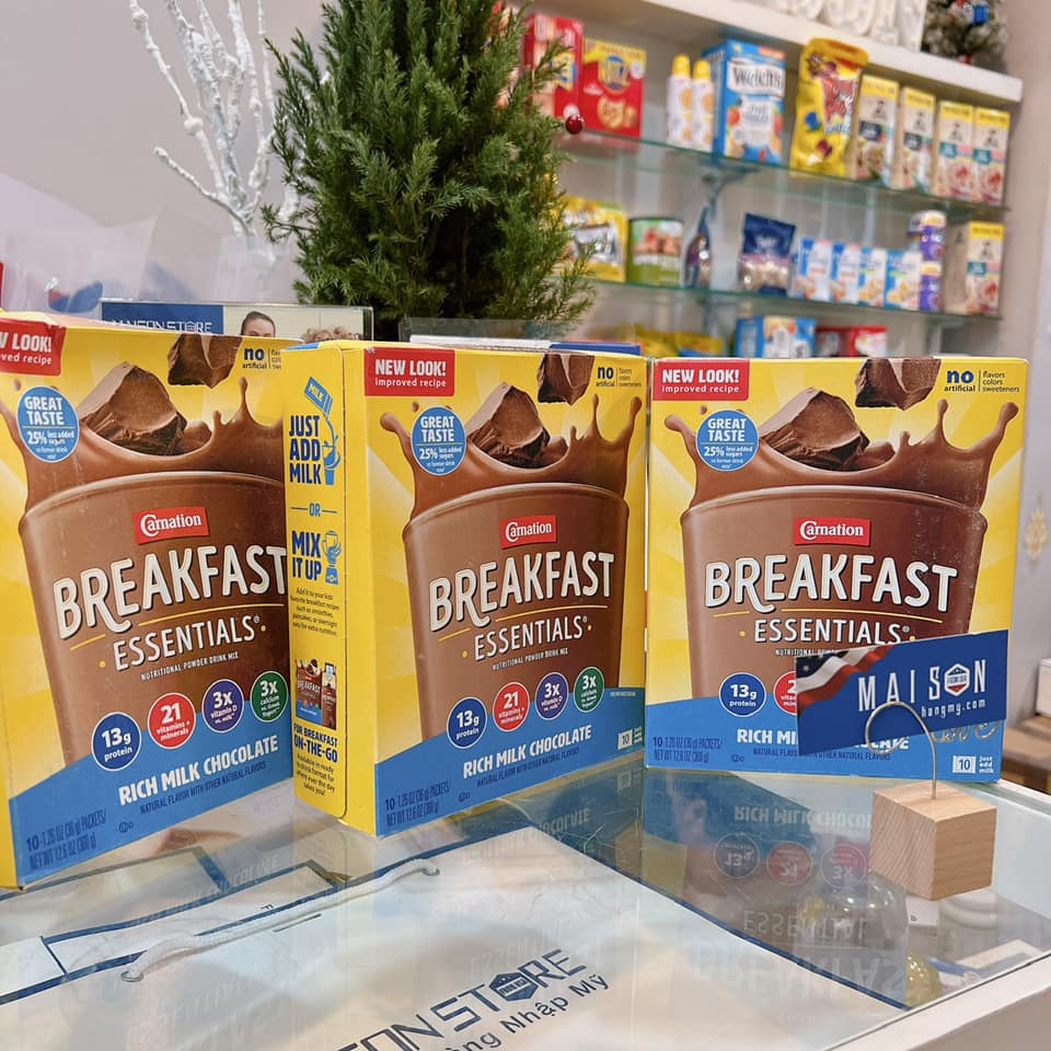 SỮA PROTEIN UỐNG THAY BỮA SÁNG BREAKFAST ESSENTIALS CARNATION - Hàng Nhập USA Chính Hãng