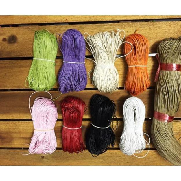 10m dây cói làm vòng tay handmade size 1 mm vb14s