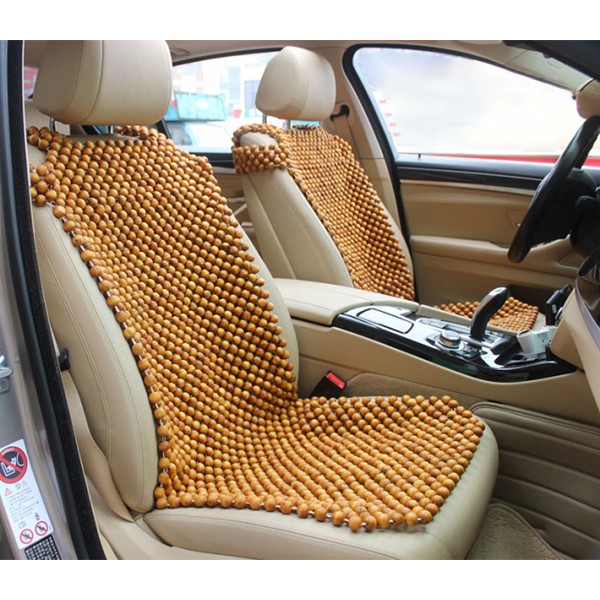 Tấm, miếng Đệm lót hạt gỗ cho ghế ô tô, xe hơi, ghế văn phòng