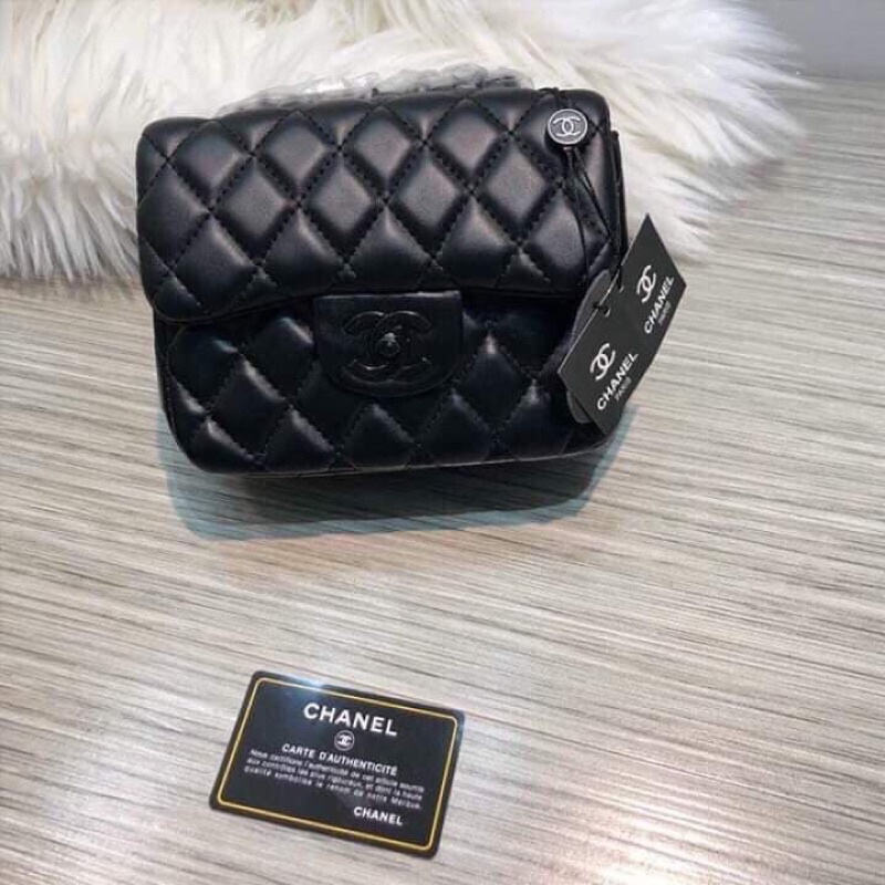 Túi hạt trám đeo chéo full đen