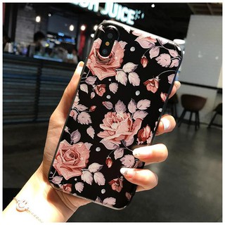 Ốp iphone nhựa dẻo in hoa nổi cho 6 6s 7 8 plus X