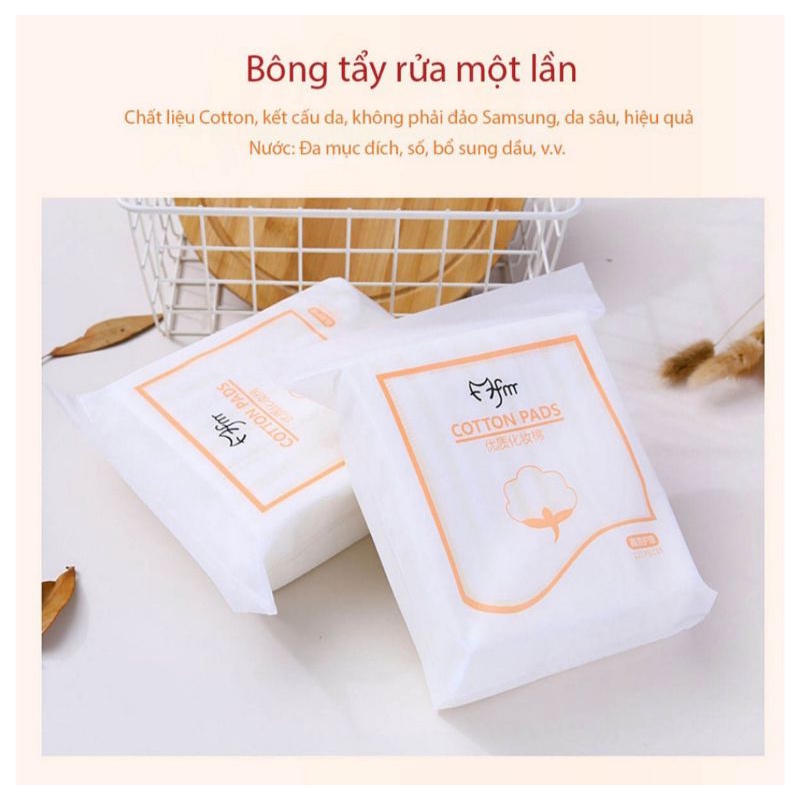 BÔNG TẨY TRANG COTTON 222 MIẾNG
