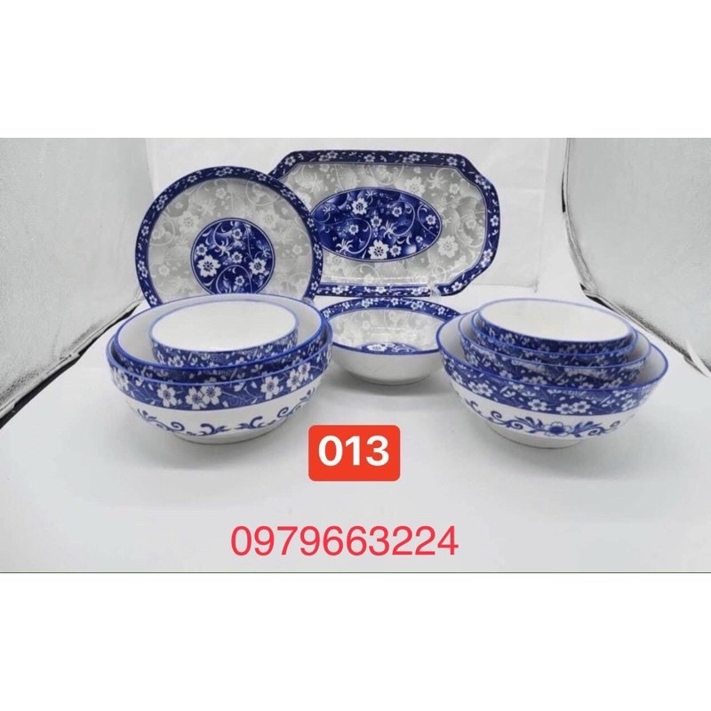 Tô Đĩa Chén Sứ Cổ 013 họa tiết hoa văn cổ đủ size