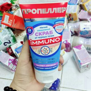 Kem tẩy da chết mặt immuno