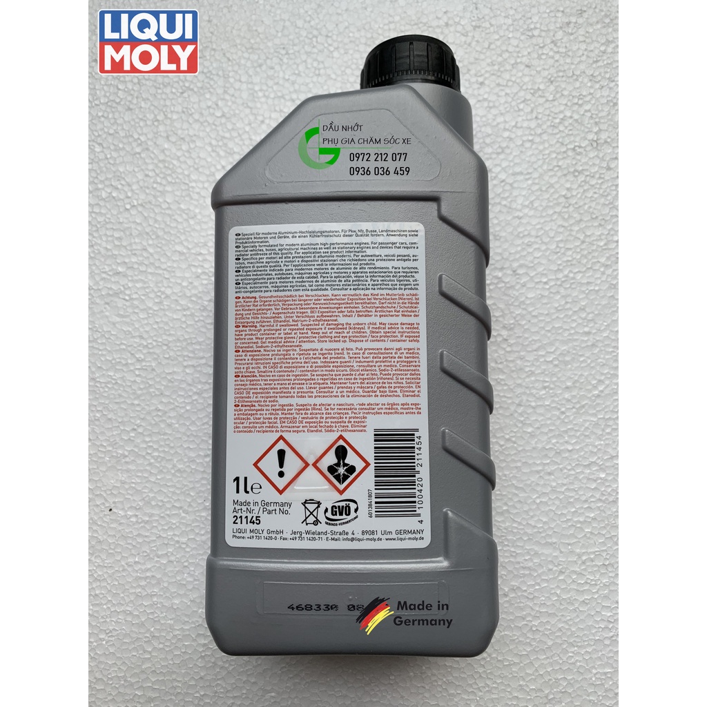 Nước làm mát nguyên chất Liqui Moly Coolant 21145 cho động cơ ô tô, xe máy