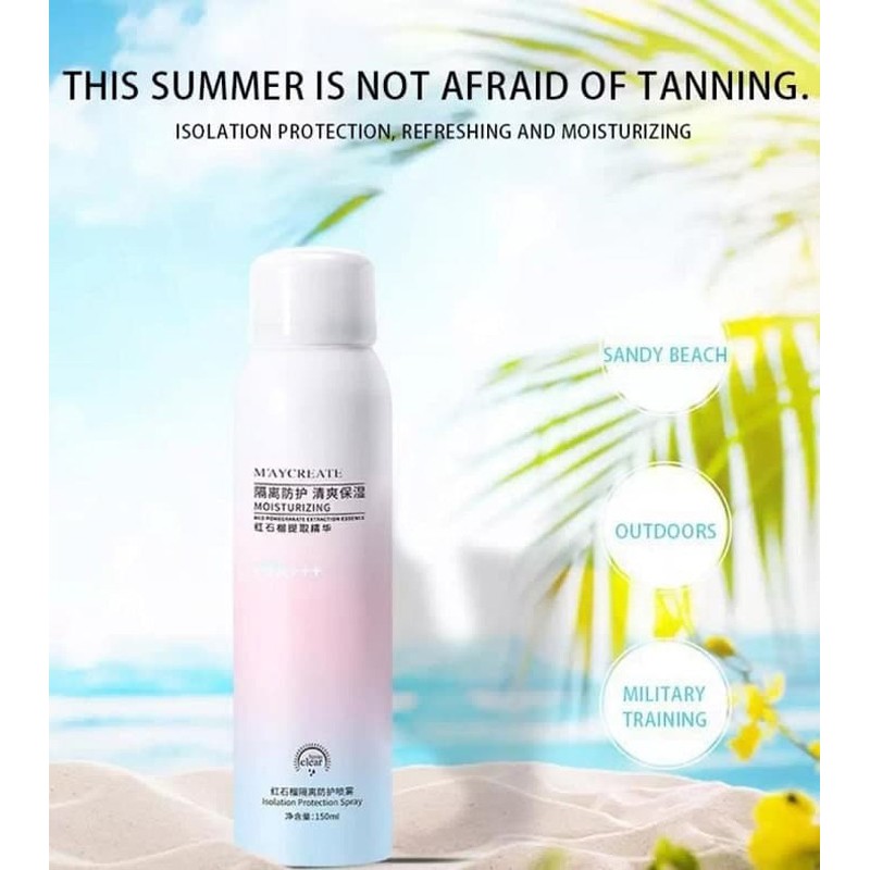 Xịt chống nắng MayCreate nâng tone,chống nước 150ML tiện dụng | BigBuy360 - bigbuy360.vn