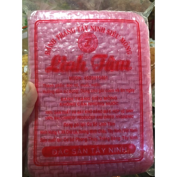 Bánh tráng thanh long_500g đóng gói 3 vị