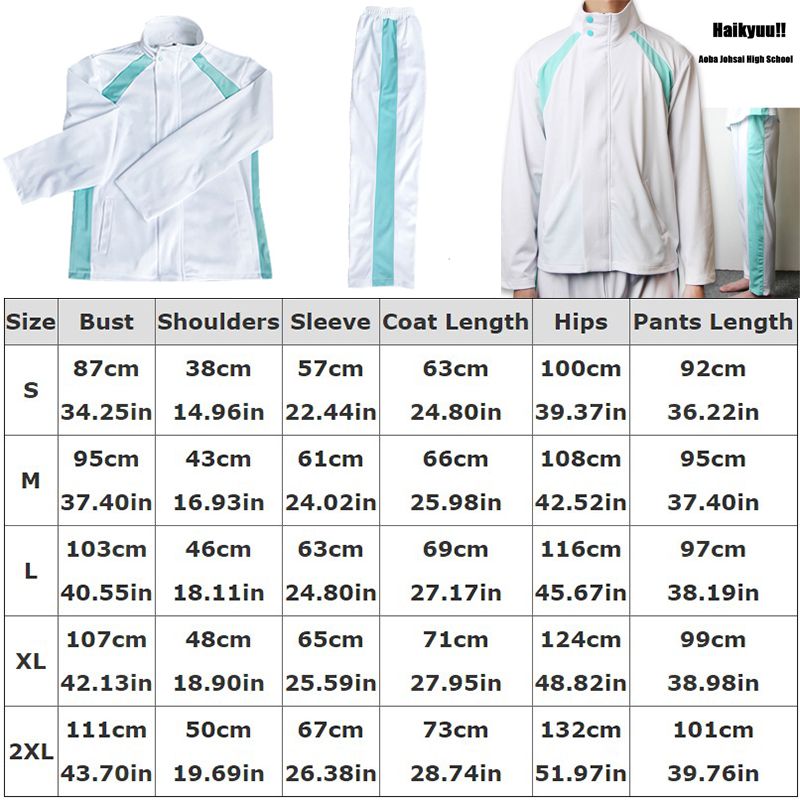 Áo khoác/ Quần dài hóa trang thành nhân vật Oikawa Tooru Karasuno trong anime Haikyuu thời trang