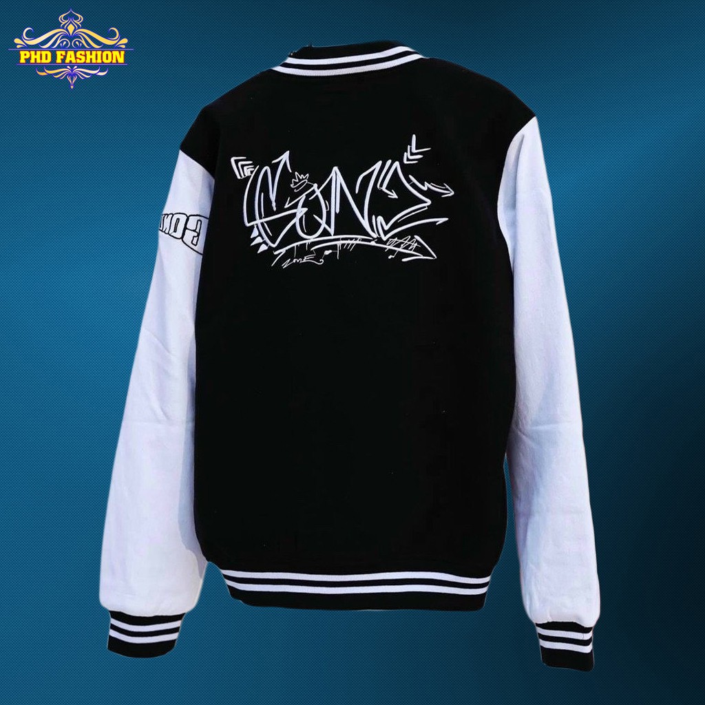 Áo bomber unisex vải dù 2 lớp giữ ấm tốt không bong tróc chất vải mịn màng (màu đen), cam kết video kèm ảnh thật | BigBuy360 - bigbuy360.vn